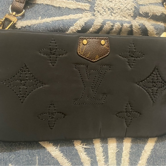 Louis Vuitton Black Embossed Clutch - Picture 1 of 3